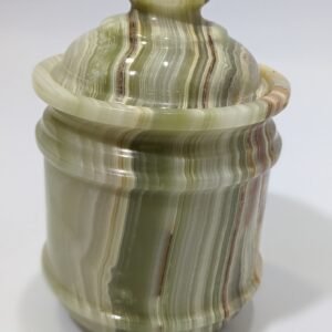 Stylish Onyx Marble Medium Candy Jar Height=5 inches Width=3.5 inches