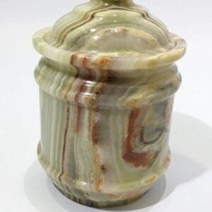 Stylish Onyx Marble Medium Candy Jar Height=5 inches Width=3.5 inches