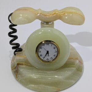 onyx marble telephone decorative art set 1