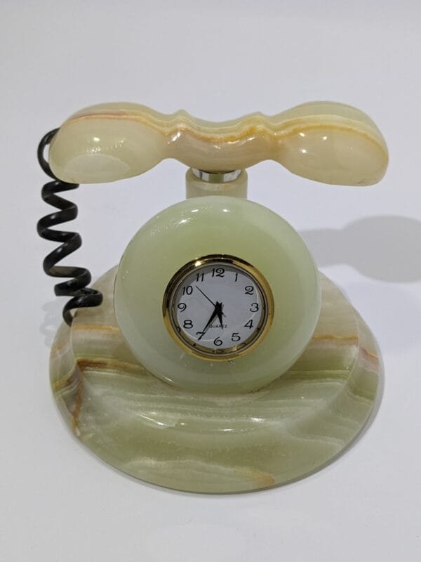 onyx marble telephone decorative art set 1