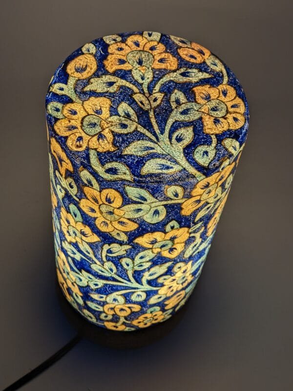 Hand Painted Camel Skin Lamp