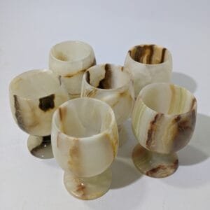 Marble Vine Glass 6 Pc Set