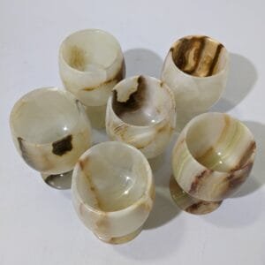 Marble Vine Glass 6 Pc Set Small