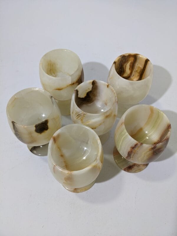 Marble Vine Glass 6 Pc Set