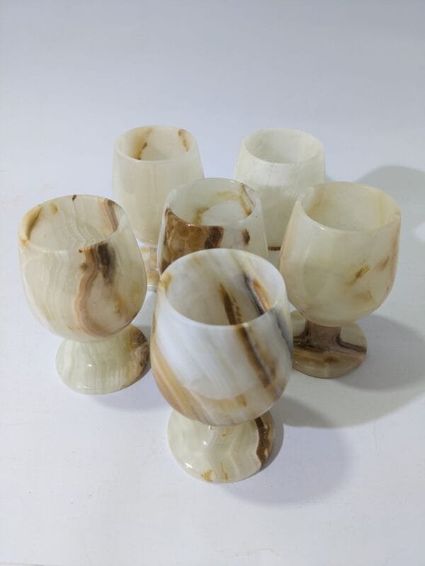 Marble Glass Set 5 Inch