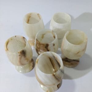 Marble Glass Set 5 Inch