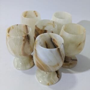 Marble Glass Set 5 Inch