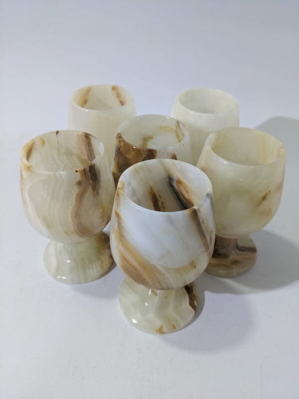 Marble Glass Set 5 Inch