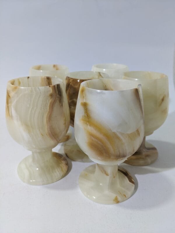 Marble Glass Set 5 Inch