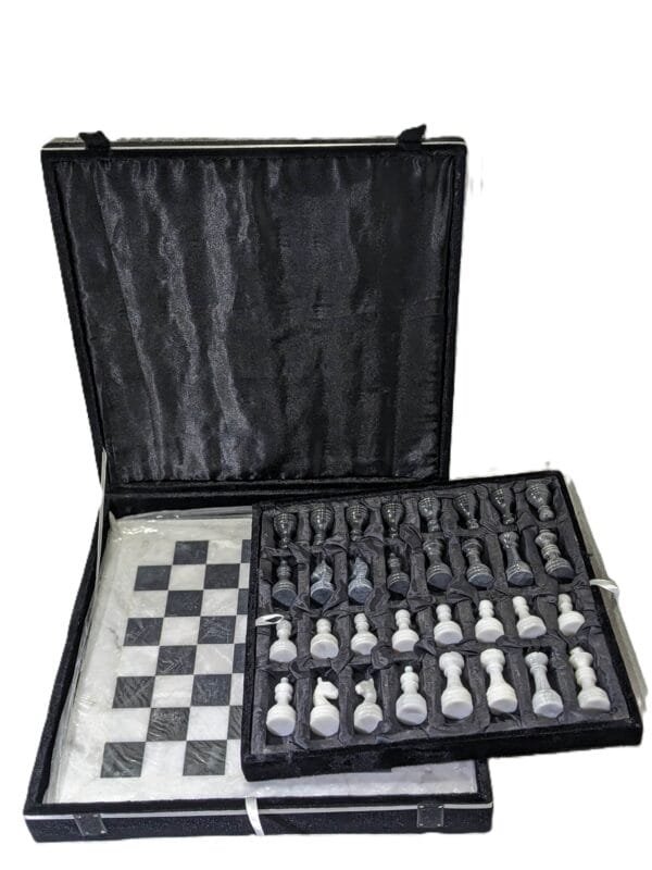 Marble Chess Set Black