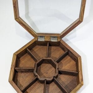 Handcrafted Wooden Octa Storage Box