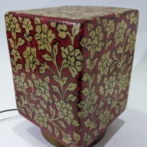 Hand-painted camel skin lamp, 100% Handmade.