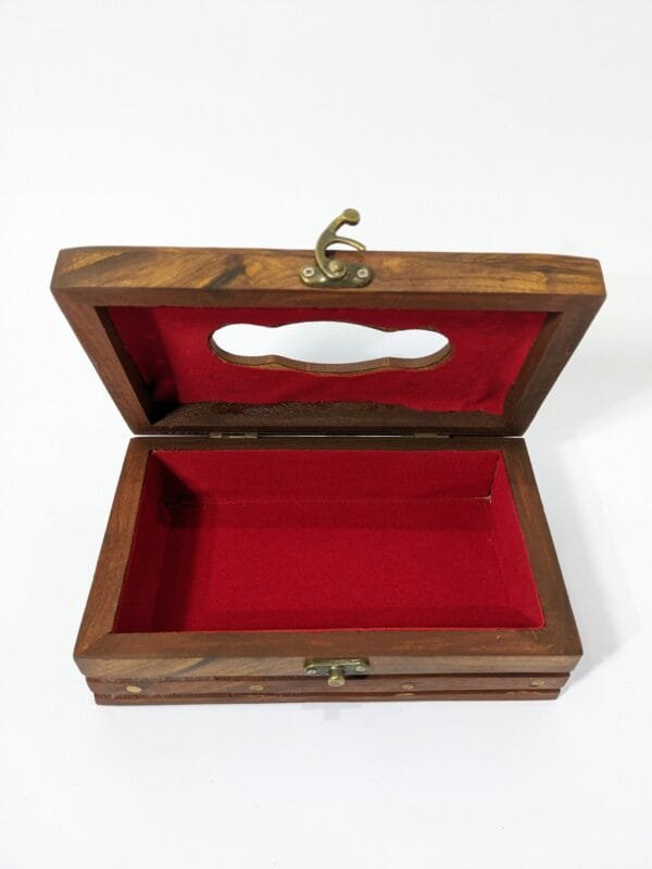wooden tissue box