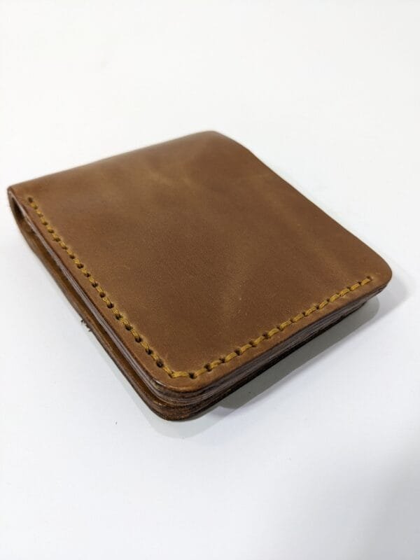 Handmade orignal leather wallet brown