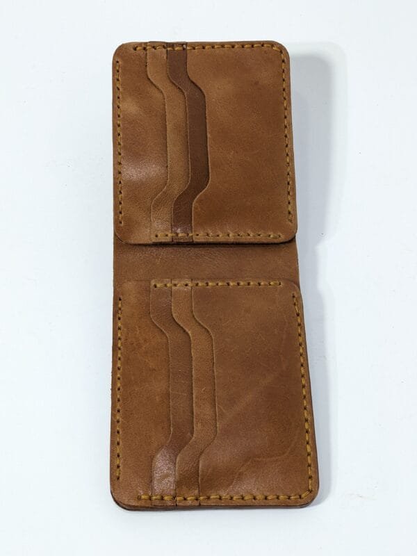 Handmade orignal leather wallet brown