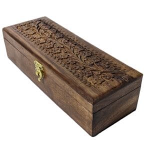 wooden jewellery box rectangular