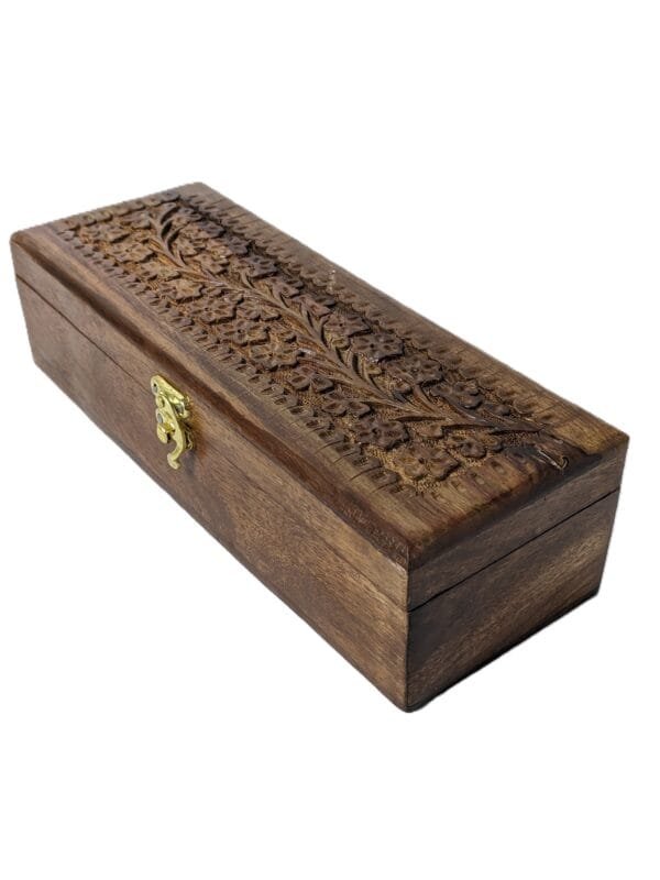 wooden jewellery box rectangular