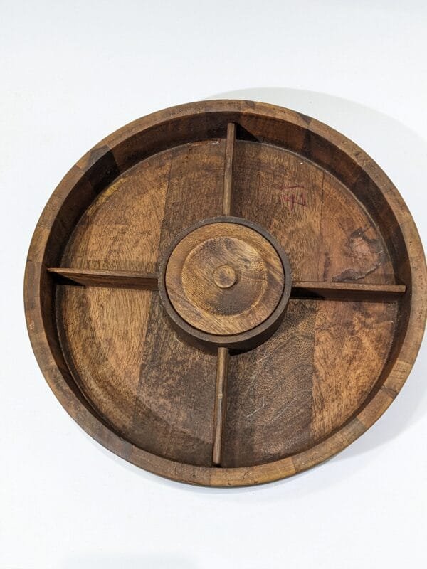 wooden round dry fruit box hand made