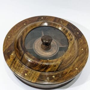 Wooden Round Dry Fruit Box
