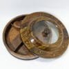 wooden round dry fruit box hand made