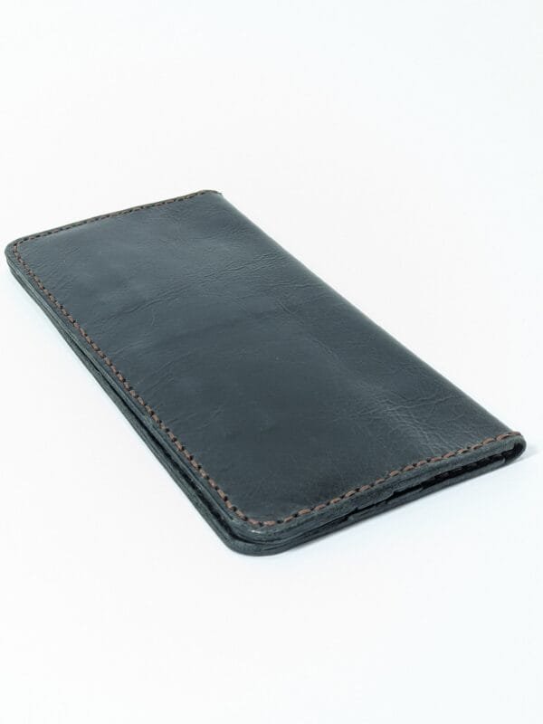 handmade leather long wallet