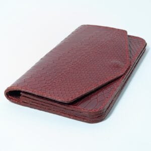 Handmade/Hand Stitched Full Leather Wallet - Genuine Soft Cow Leather Exclusive Maroon Wallet For Women