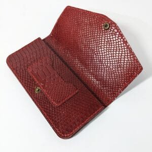 Handmade/Hand Stitched Full Leather Wallet - Genuine Soft Cow Leather Exclusive Maroon Wallet For Women